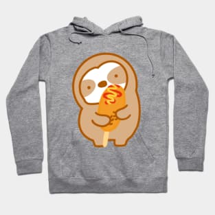 Cute Corn Dog Sloth Hoodie